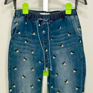 Disney Parks Mickey Mouse Denim Jogger Pants – Size M